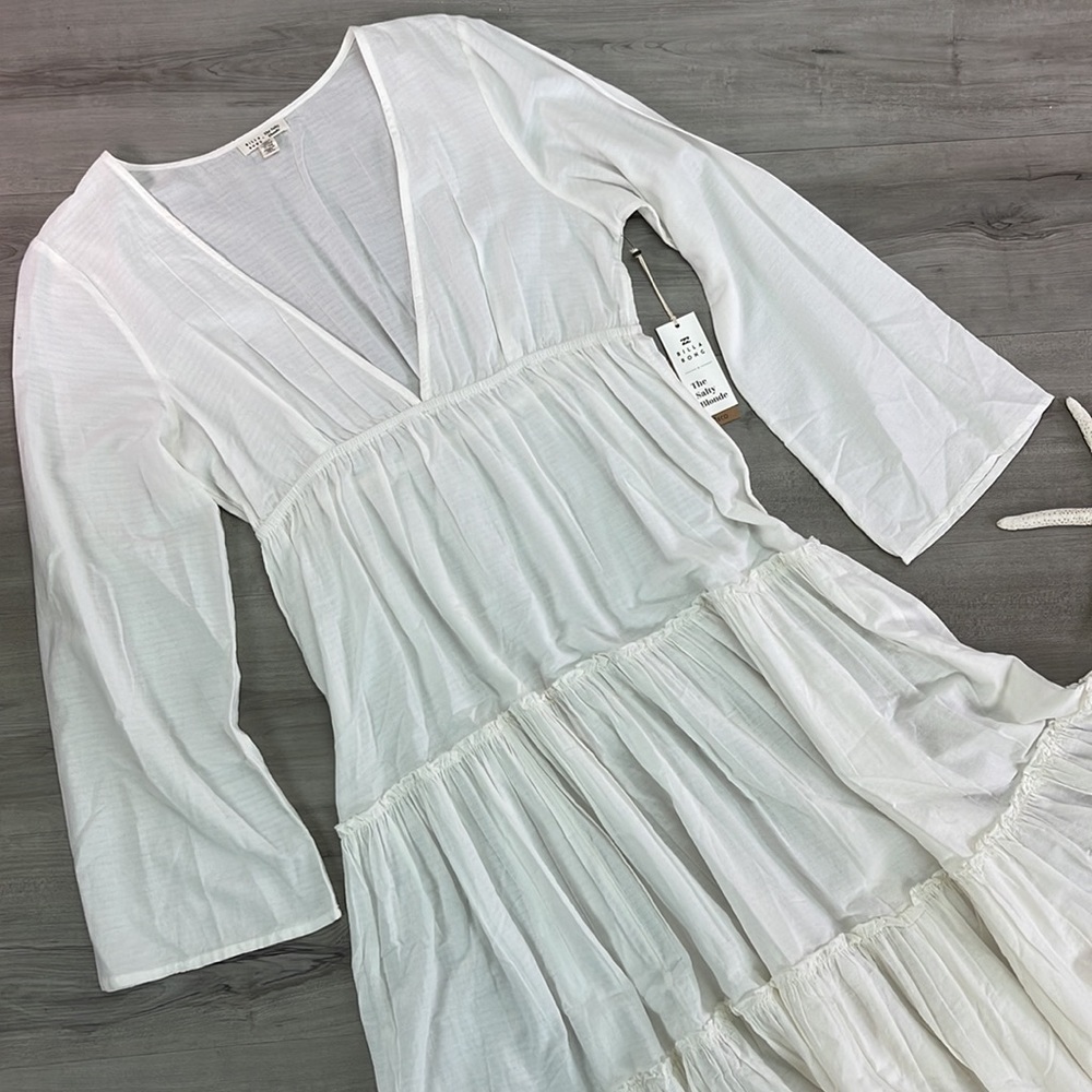🔆BILLABONG🔆 WANDER LUST WHITE MAXI DRESS - Picture 6 of 15